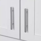 Modern Kitchen Pantry Freestanding Cabinet Cupboard with Doors and Drawer, Adjustable Shelving