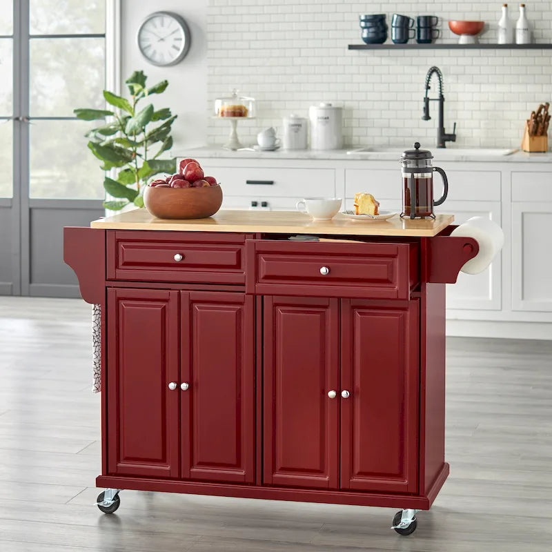 Simple Living Georgia Rolling Kitchen Cart