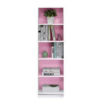 Furinno 5-Cube Reversible Bookcase Open Shelf Dispaly Rack Horizontal Vertical