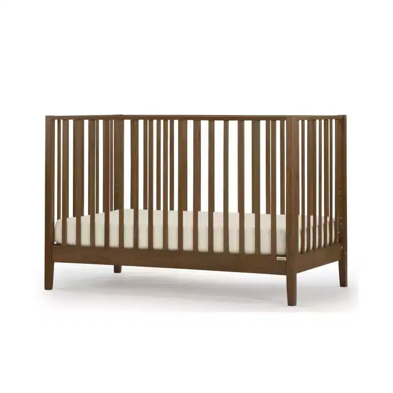3-in-1 Convertible Crib, Solid Beechwood, GREENGUARD Gold Certified, Made in Italy