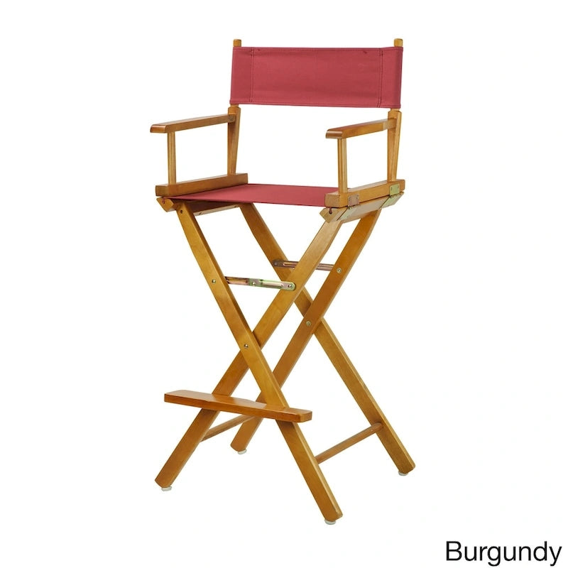 Honey Oak Frame 30-inch Directors Chair