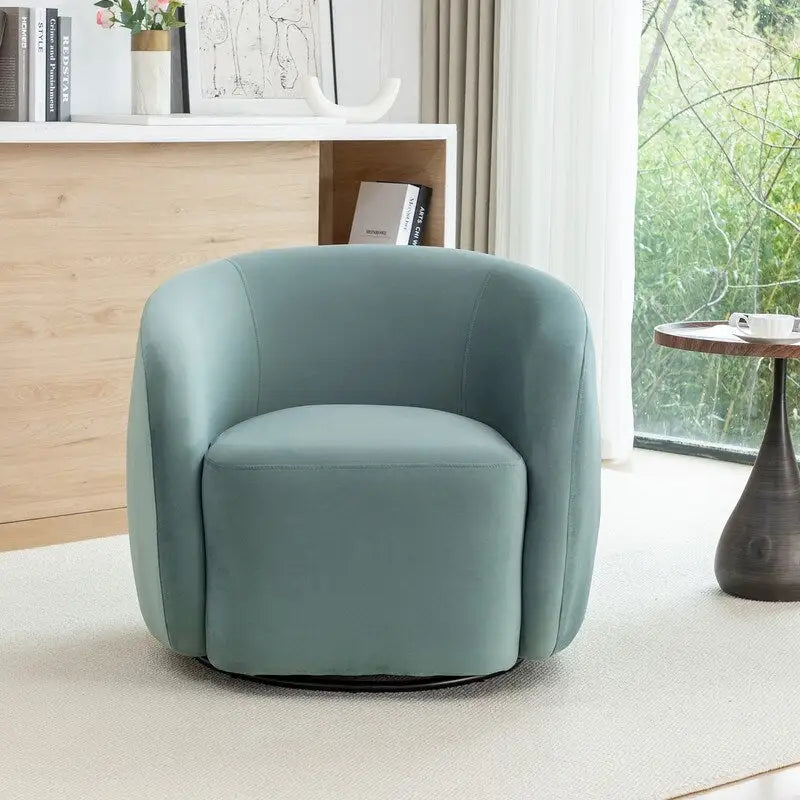Modern Swivel Barrel Accent Chair