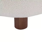Christopher Knight Home Gareth Modern Wood Boucl Upholstered Accent Slipper Chair