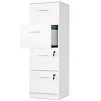 Moasis 51H 4 Drawers File Cabinet Lockable Vertical Storage Cabinet for Home Office