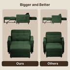 3-in-1 Adjustable Sleeper Sofa Bed, Pull Out Chair Sofa, Convertible Folding Bed for Living Room