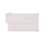 Tobin Traditional Solid Wood Backless Storage Corner Nook Breakfast Bench Cushion White - Linon