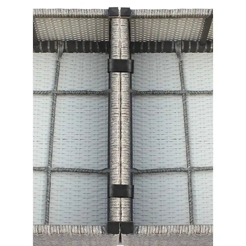 LSI Antibes Grey Wicker/Aluminium 12-piece Conversation Set