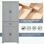 Bathroom Storage Cabinet with Doors and Drawer