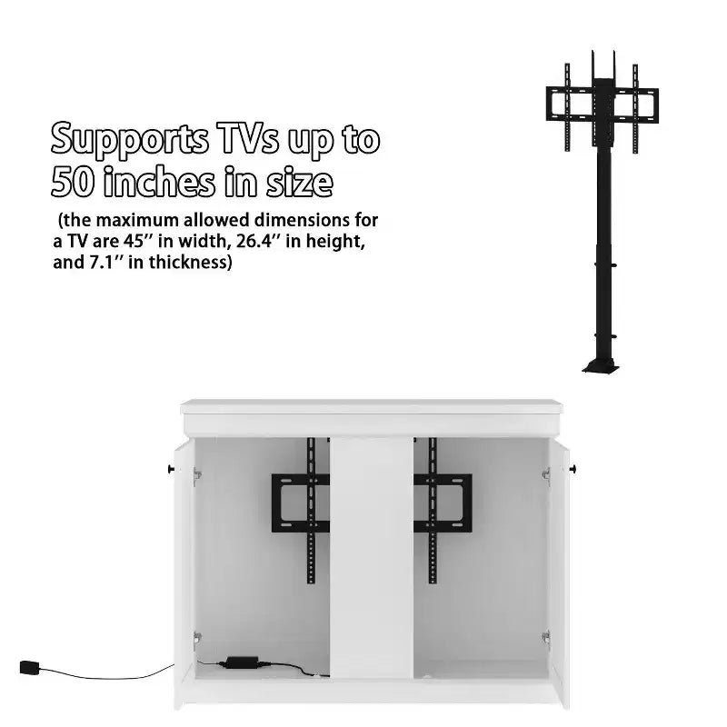 Smart Lift Gaming Station, Adjustable Height, Dual Cable Management, for 50 Screens