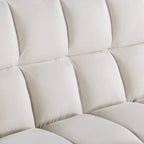 Classic 55 Width Pull Out Tufted Convertible Loveseat Sleeper Sofa Bed - 55W x 68L x 20H