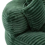 Bean Bag Sofa for Adults Kids, Oversized Corduroy Bean Bag Chair with 3 Pillows & Armrest for Living Room Bedroom - ModernLuxe