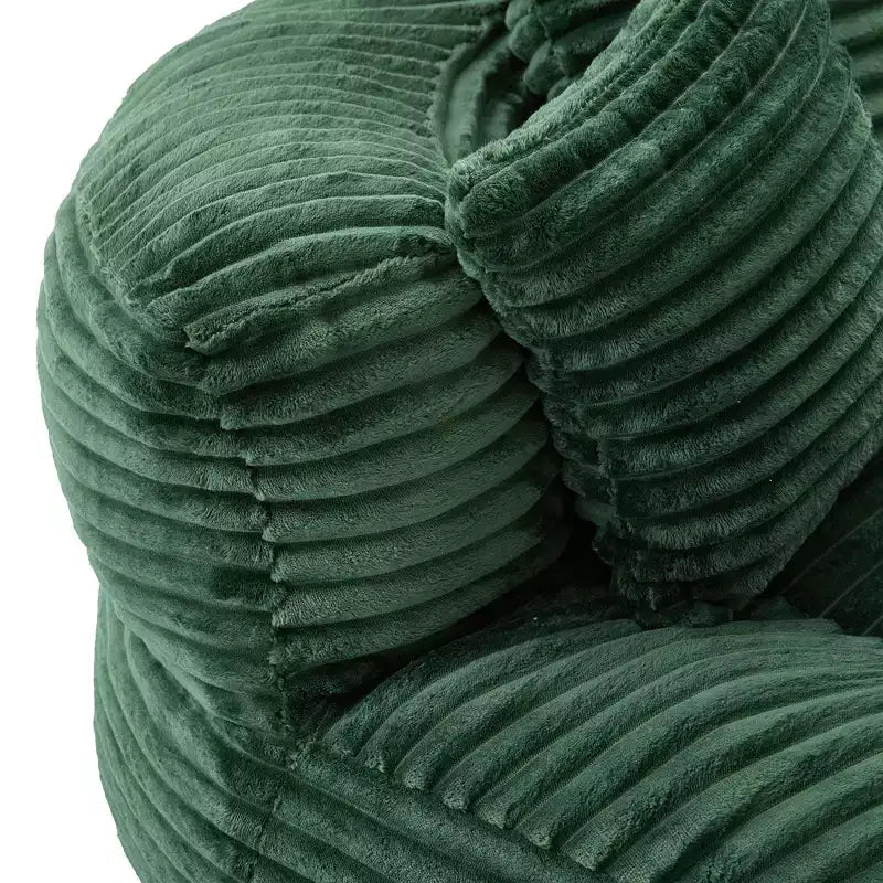 Bean Bag Sofa for Adults Kids, Oversized Corduroy Bean Bag Chair with 3 Pillows & Armrest for Living Room Bedroom - ModernLuxe