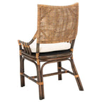 Coastal Rattan Cushion Chair 22 W x 24 L x 37 H 22W x 24D x 37H