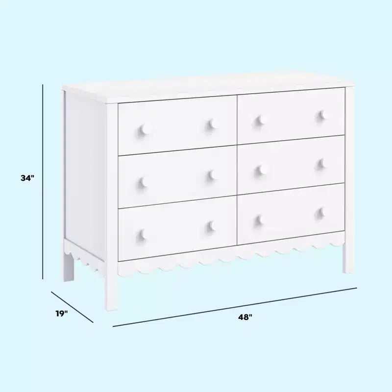 Scallop 6-Drawer Dresser