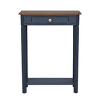 Marnie Two-tone 1-drawer Solid Wood Console Accent Table with Shelf by East at Main