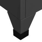 Anthracite 6-Door Steel Locker Cabinet, Multi-User