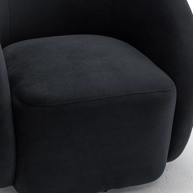Modern Swivel Barrel Accent Chair