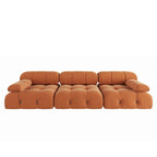 Velvet 3-seater Reversible Modular Sofa