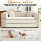 Dyonery 78Folding Sofa Bed Convertable Corduroy Couch King Size Floor Sleeper 4-in-1 DIY Combination Modular Sofa Fold Out Comfy sofa.