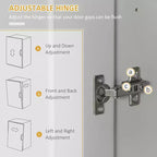 Modern Kitchen Pantry Freestanding Cabinet Cupboard with Doors and Drawer, Adjustable Shelving