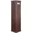 Corner Curio Cabinet with Glass Doors and Shelves, Corner Display Case for Living Room