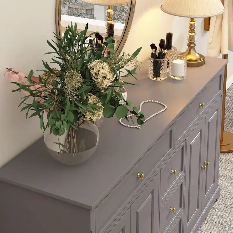Bookcase Storage Cabinet Lacquered Buffet Sideboard Dresser