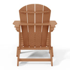 Polytrends Laguna Fade Resistant All Weather Outdoor Patio Folding Adirondack Chair