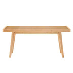 Plank+Beam Entryway Bench, Solid Wood End of Bed Bench for Bedroom, Hallway, Porch, 41.25