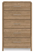 Brown Five Drawer Chest