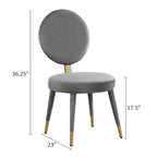 Morden Fort Modern Luxury 5- Piece Round Dining Table and Chair Set