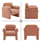 Hyleory Downy Fluffy Cloud Upholstered Accent Chair,Armchair for Bedroom Reception Area Reading Room Living Room