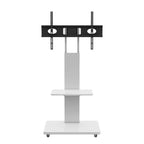 TV Stand for 32-75 TVs, Adjustable Height Mobile TV Cart with Drawer and Wheels for Living Room, Bedroom, Offices -ModernLuxe