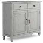 WYNDENHALL Hampshire 40 Wide Solid Wood Traditional Entryway Storage Cabinet - 40w x 15d x 36 h