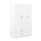 3-Door Wardrobe with 2 Drawers