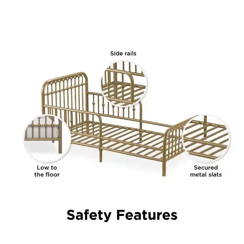 Little Seeds Monarch Hill Ivy Metal Toddler Bed