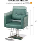 Karl Home Pink Heavy Duty Hydraulic Hair Stylist Salon Chair wiht Diamond Accents