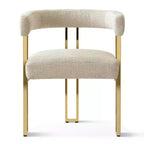 Expandable Round to Oval Dining Table Set with 4 Velvet Armchairs, Modern Pedestal Design, Seats Up to 8 People-Panipeachy