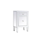 Reflexion Collection Rosa 18-inch Wide Mirrored 1-drawer Nightstand