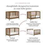 Babyletto Swell 4-in-1 Convertible Crib with Toddler Bed Conversion Kit