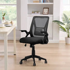 Javlergo Office Chair Mid Back Swivel Lumbar Support Desk Chair, Computer Ergonomic Mesh Chair with Armrest
