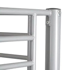 Karl Home Twin Over Twin Steel Bunk Bed Frame Ladder Bedroom Dorm Room for Kids Adult Children