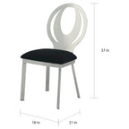 Heer Modern Black Steel U-shaped Pedestal 7-Piece Dining Set by Furniture of America