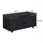 Multi-Function Modern Lift-Top Coffee Table with Hidden Storage, 4 Stools and Casters, Perfect for Modern Living Spaces