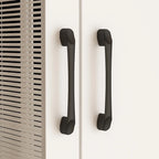 Wardrobe Clo Armoire wi/Mirror & Scalable Hanging Rod Space Saving
