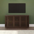 Plank+Beam Contour Solid Wood Sideboard with 3 Doors, 59 TV Stand for Living Room
