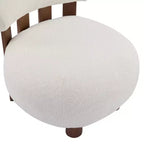 Christopher Knight Home Gareth Modern Wood Boucl Upholstered Accent Slipper Chair