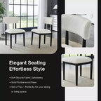 Roundhill Furniture Edo 5-Piece Dining Set, Round Trestle Table and 4 Upholstered Chairs
