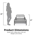 Little Seeds Monarch Hill Ivy Metal Toddler Bed