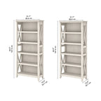 Key West 5 Shelf Bookcase Set by Bush Furniture