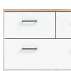 Tvilum,8 Drawer Double Dresser Oak Structure/White